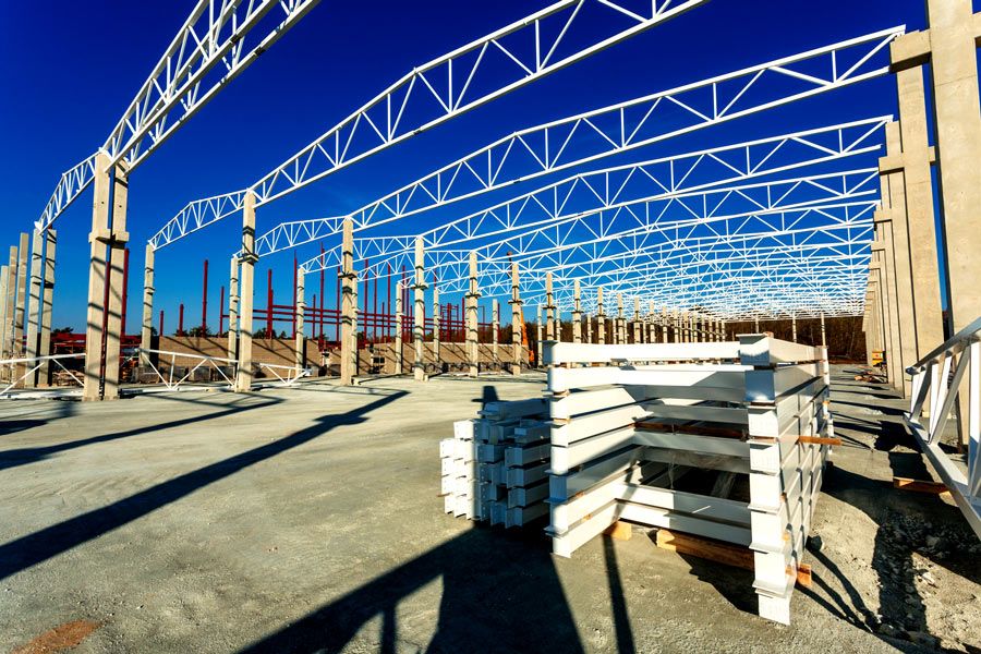 High-strength steel frame for skyscrapers and bridges